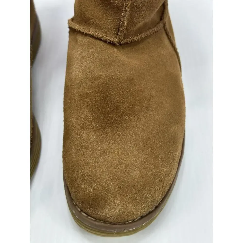 Skechers Boots‎ Womens 7.5 Adorbs Polar Ankle Winter Snow 48627 Brown Suede
